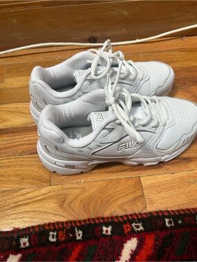 FILA All-White Athletic Sneakers